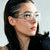 Damen modische Sonnenbrille mit strukturierendem Design und UV-Schutz Karnz