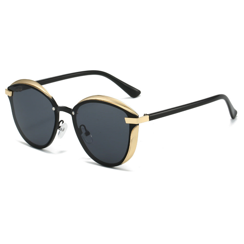 Damen Sonnenbrille mit luxuriösem Metallrahmen und harmonischer Kontur Karnz