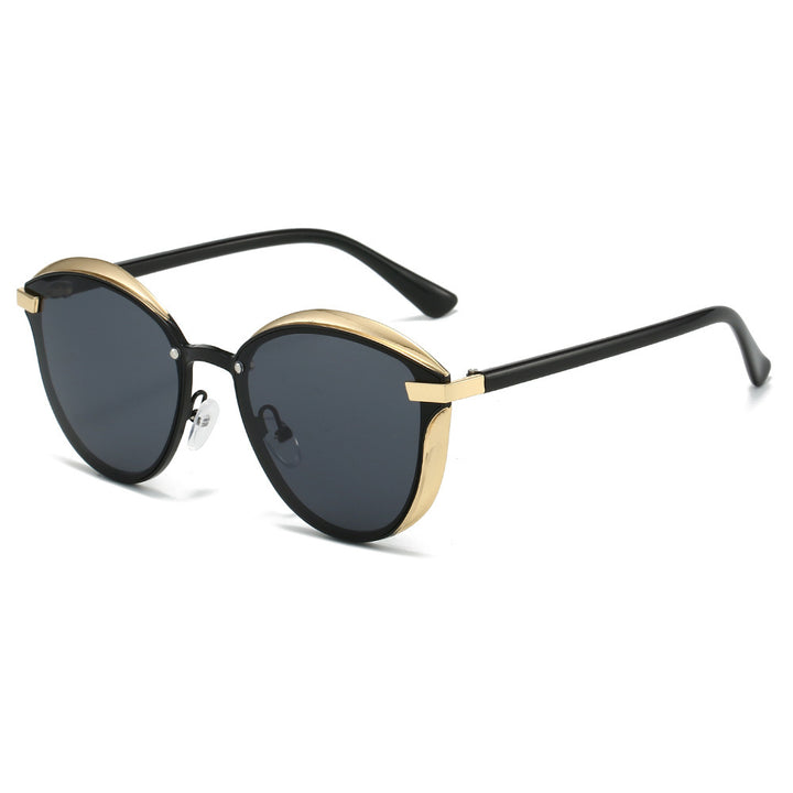 Damen Sonnenbrille mit luxuriösem Metallrahmen und harmonischer Kontur Karnz