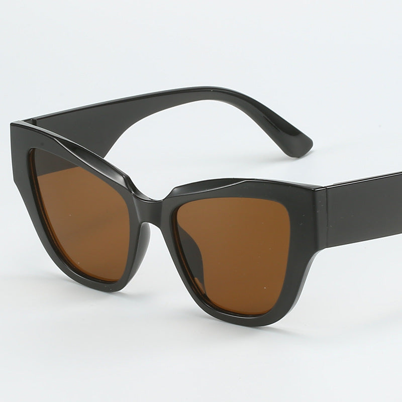 Damen Cat-Eye-Sonnenbrille mit extravagantem Leopardenmuster Karnz