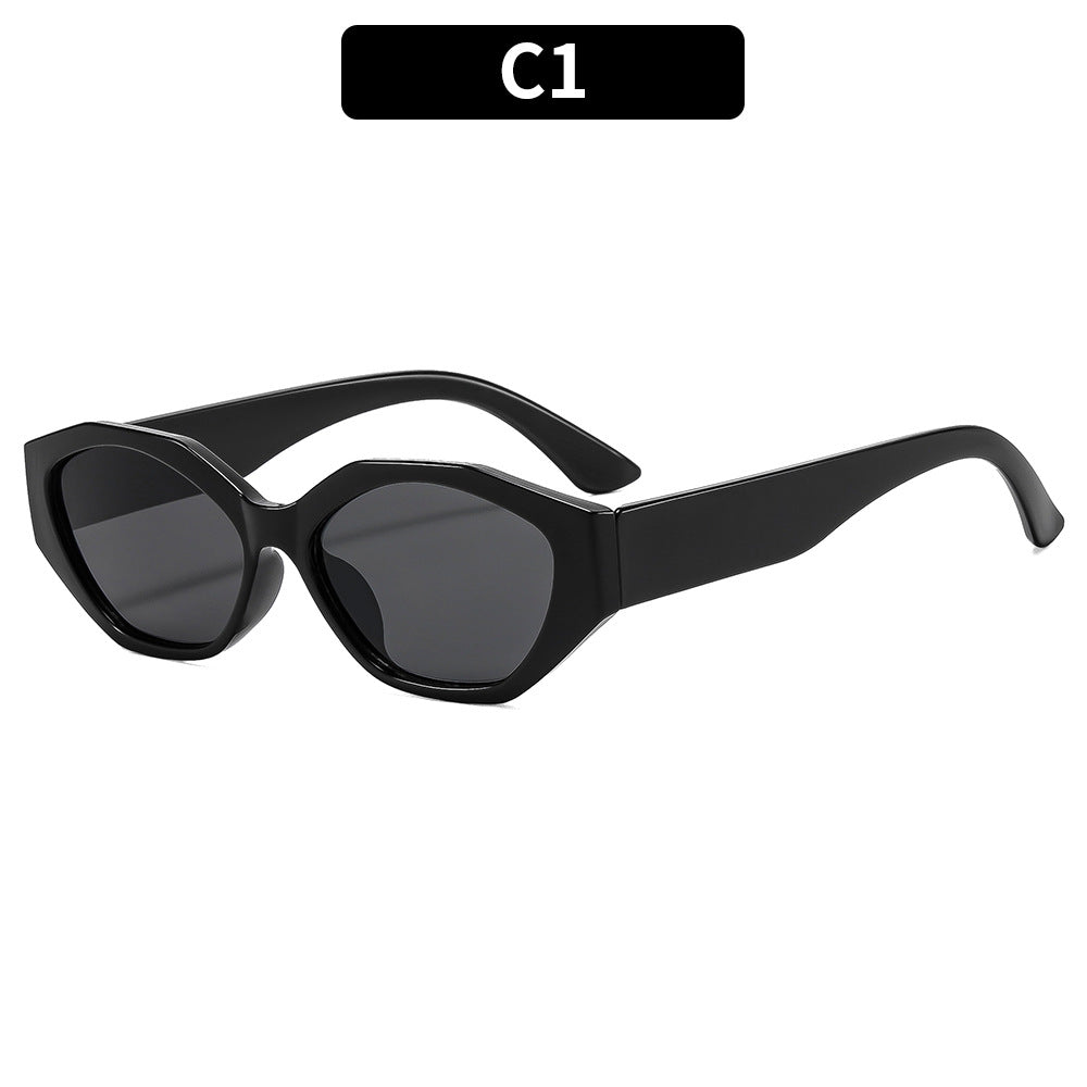 Geometrische Winkelsonnenbrille