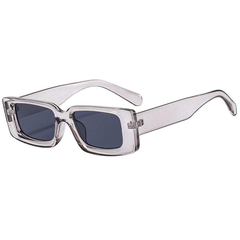 Damen modische Sonnenbrille mit trendy transparentem Rahmen und sportlichem Design Karnz