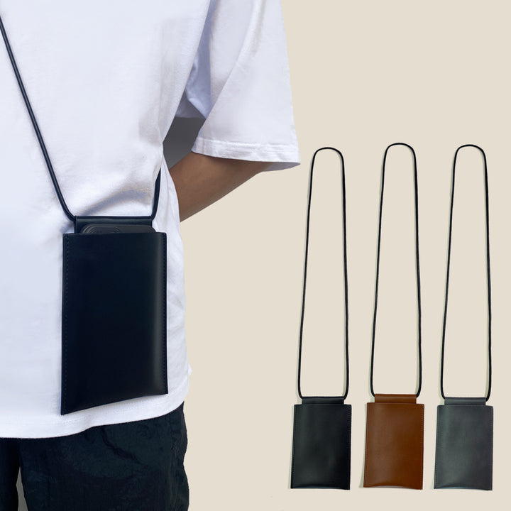 Minimalistischer Lederhandyhalter Karnz