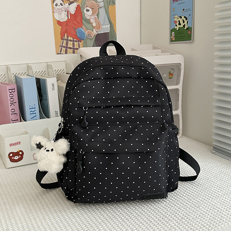 Fun gepunktetes Muster Rucksack