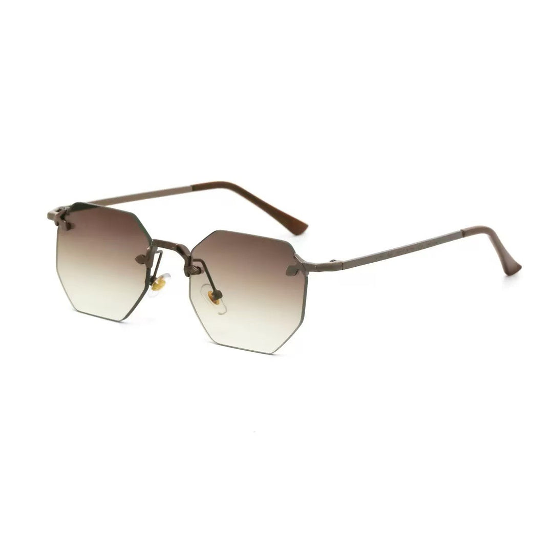 Damen stylische Sonnenbrille im modernen Oktagon-Design Karnz