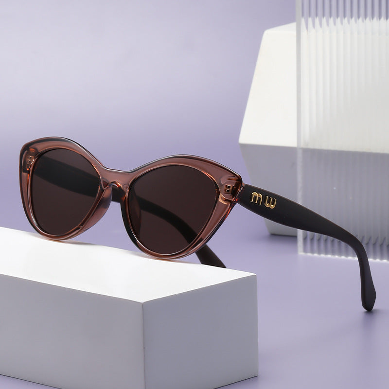 Damen modische Katzenaugen Sonnenbrille mit UV-Schutz Karnz