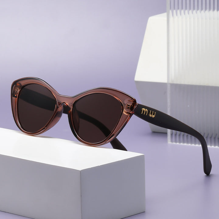 Damen modische Katzenaugen Sonnenbrille mit UV-Schutz Karnz