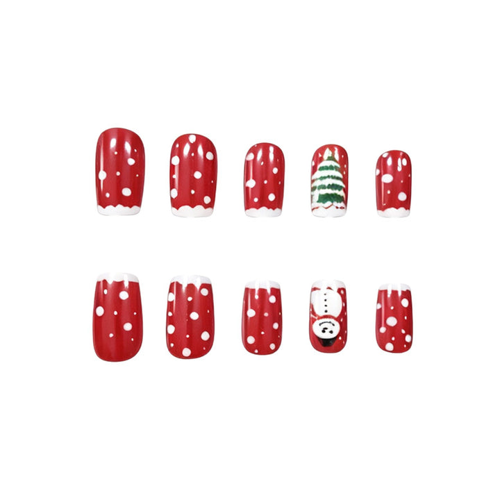 Festliche Weihnachts-Themen Acryl-Nagelkunst Karnz