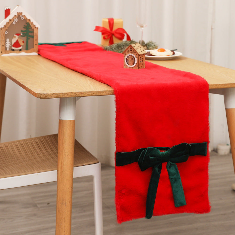 Plüsch Weihnachtsstuhlbezug