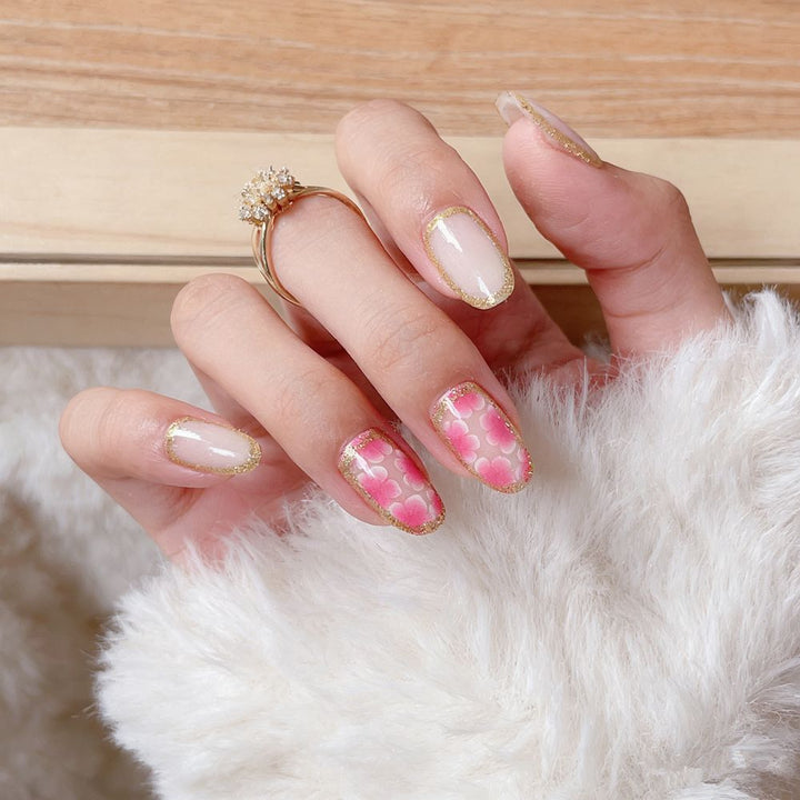 Blumen Design Press-On Nagelkunst Set