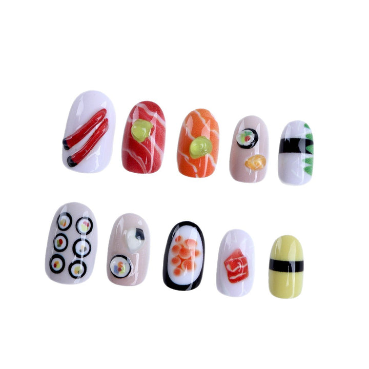 Kunstvolle Nagelkunst Im Sushi-Design Karnz