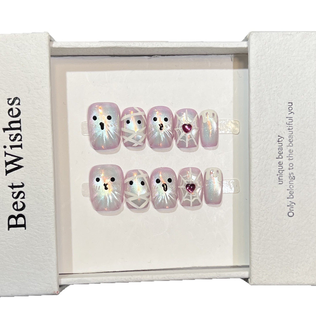Verspielte Charaktere Press-On Nagelset Karnz