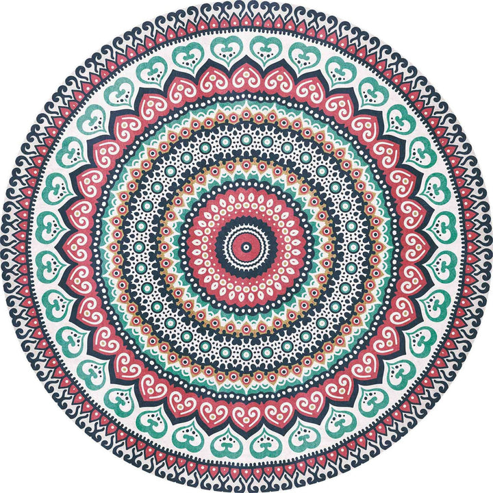 Runder geometrisches Muster Bereichsteppich