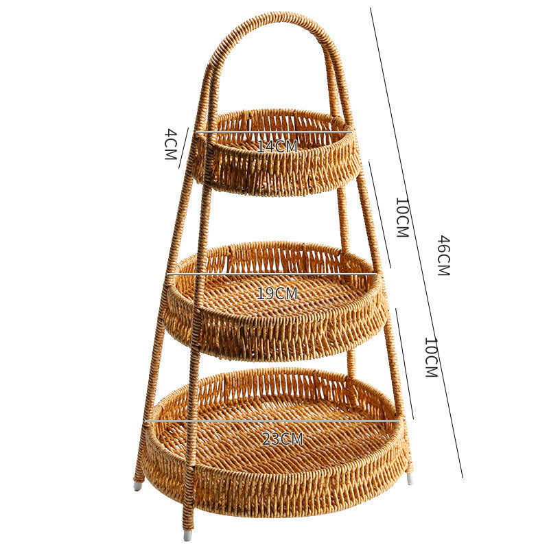 Handgefertigter Rattan Aufbewahrungskorb Karnz