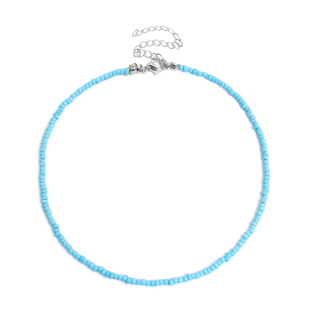 Buntes Perlen-Choker-Halsband Karnz