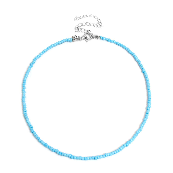 Buntes Perlen-Choker-Halsband Karnz