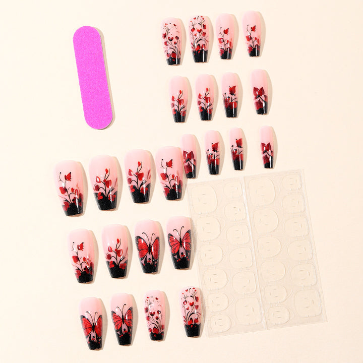Künstlerisches Schmetterlings-Nagelkunst-Set Karnz