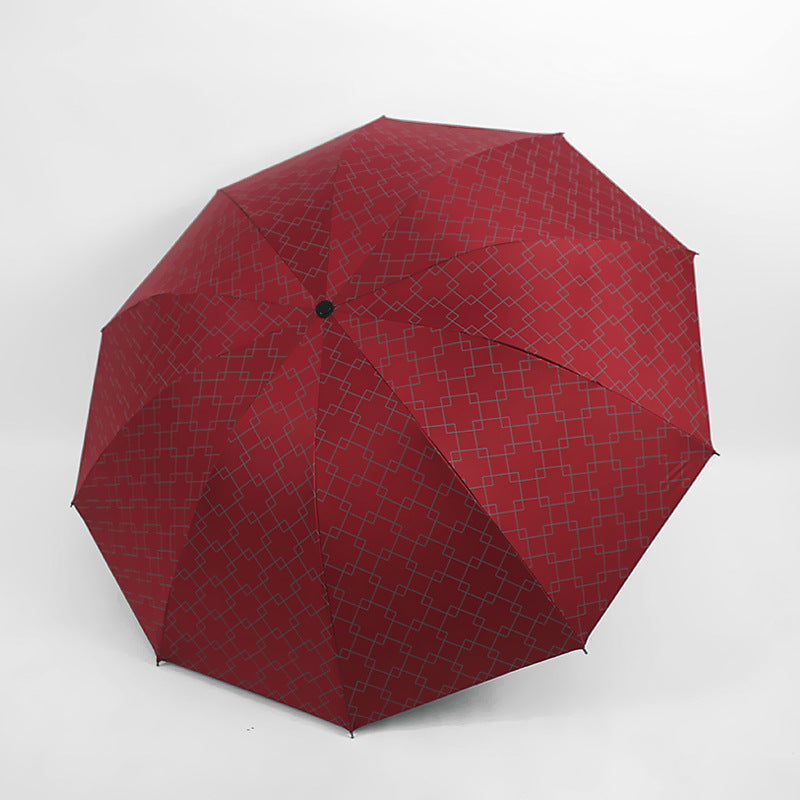 Damen Faltbarer Regenschirm mit modernem geometrischen Muster Karnz