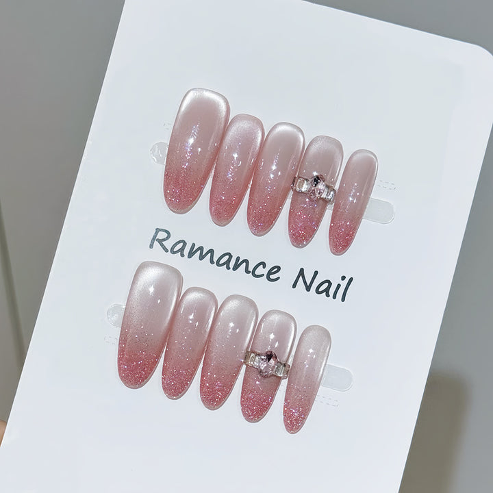 Elegante Ombre Druck-Nägel Karnz