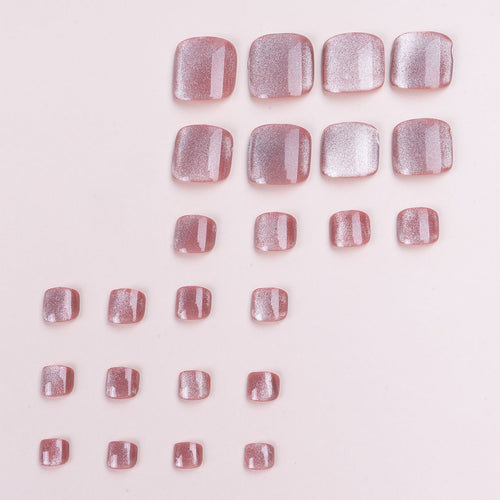 Glitzerndes Pediküre-Set