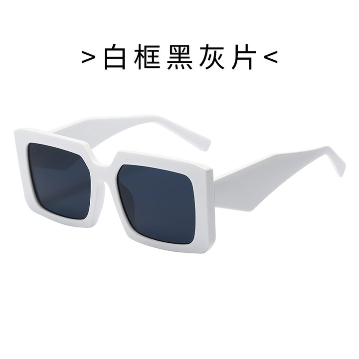 Damen Geometrische Sonnenbrille mit breitem Rahmen Karnz