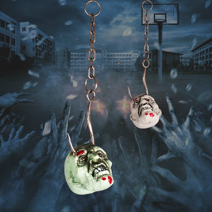 Realistische Hängende Zombie Kopf Dekoration Karnz