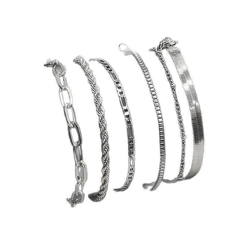 Mehrschichtiger Kettenarmband-Set Karnz