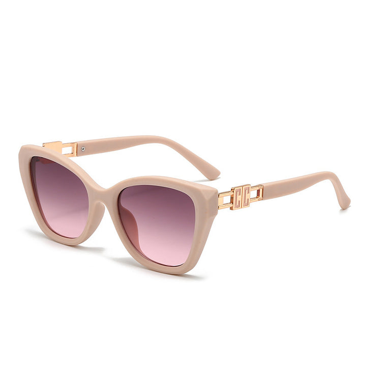 Damen Cat-Eye Sonnenbrille mit luxuriösen Akzenten Karnz