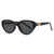 Damen modische Cat-Eye Sonnenbrille mit elegantem Metallrahmen und UV-Schutz Karnz