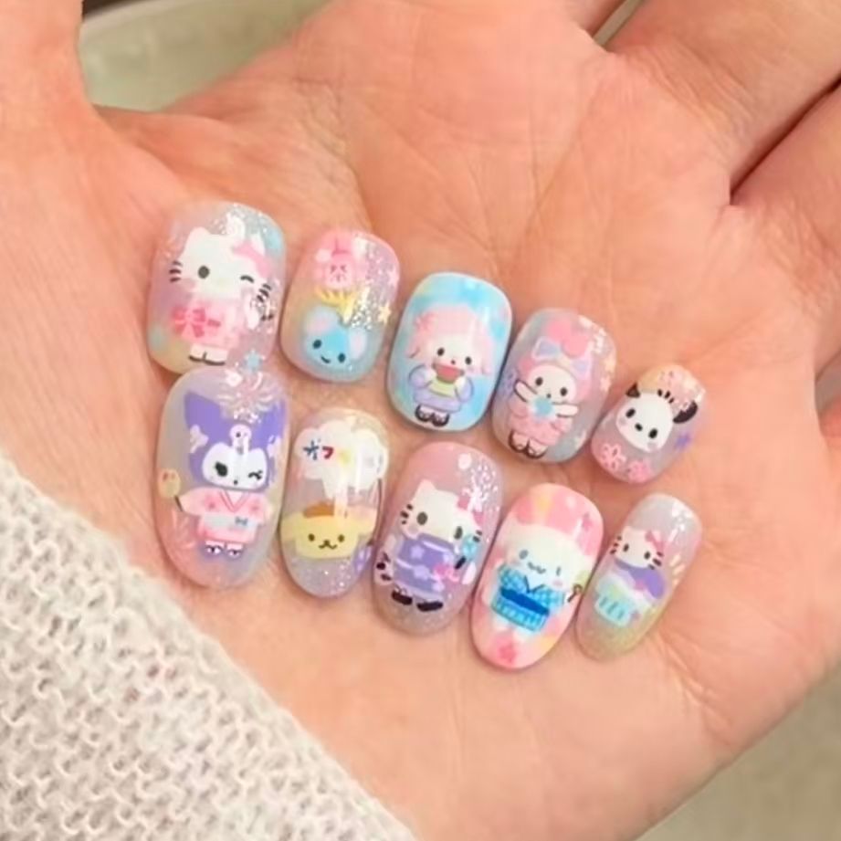 Künstlerisches Ombre Glitter Nagelkunst Set Karnz