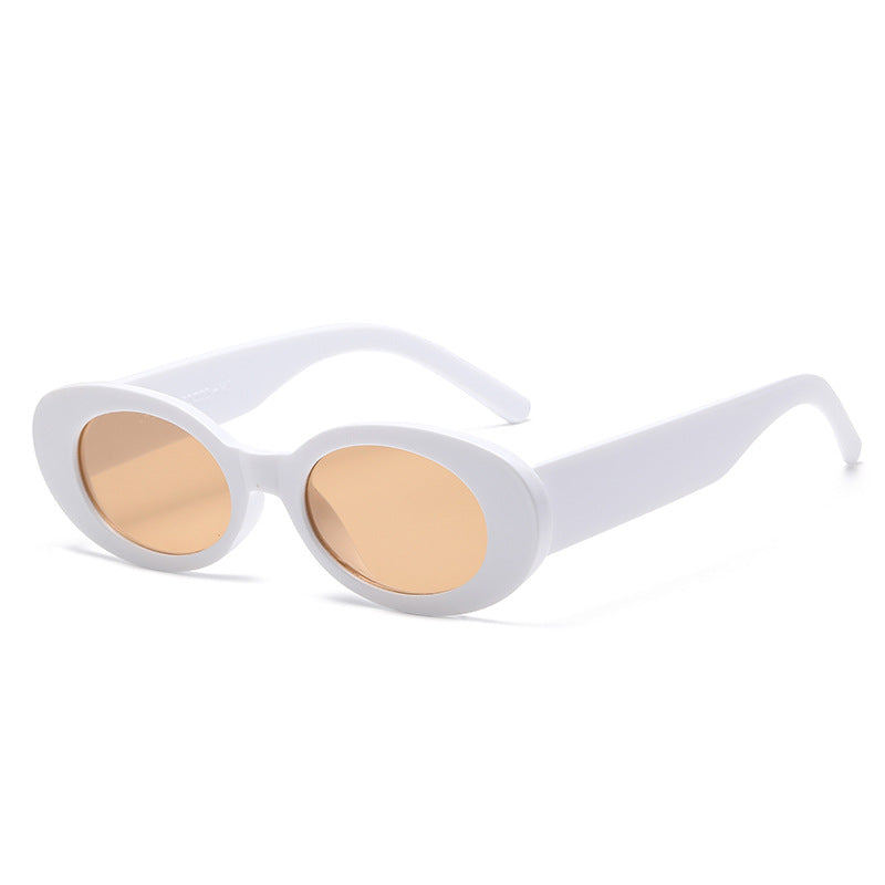 Damen modische Sonnenbrille mit einzigartigem ovalen Design Karnz