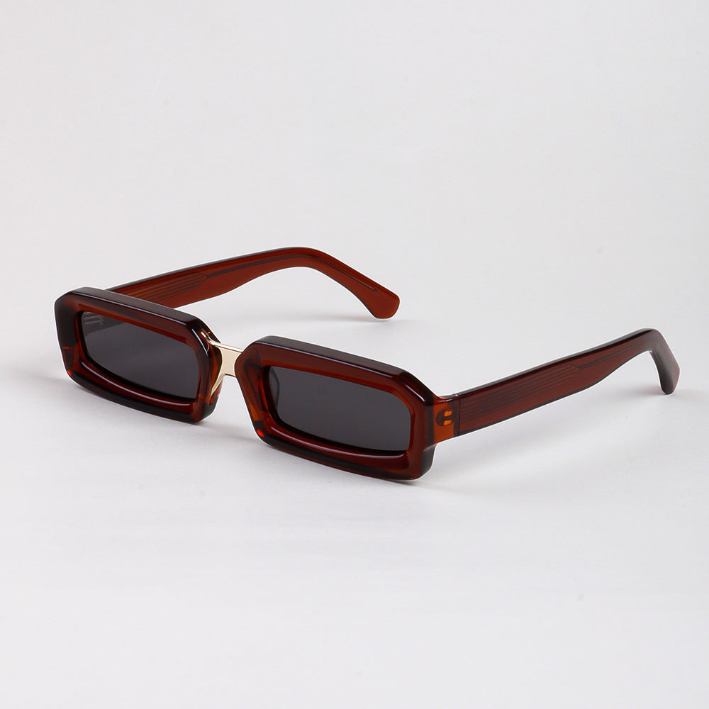 Damen stilvolle Sonnenbrille im modernen rechteckigen Design mit komfortablem Rahmen Karnz