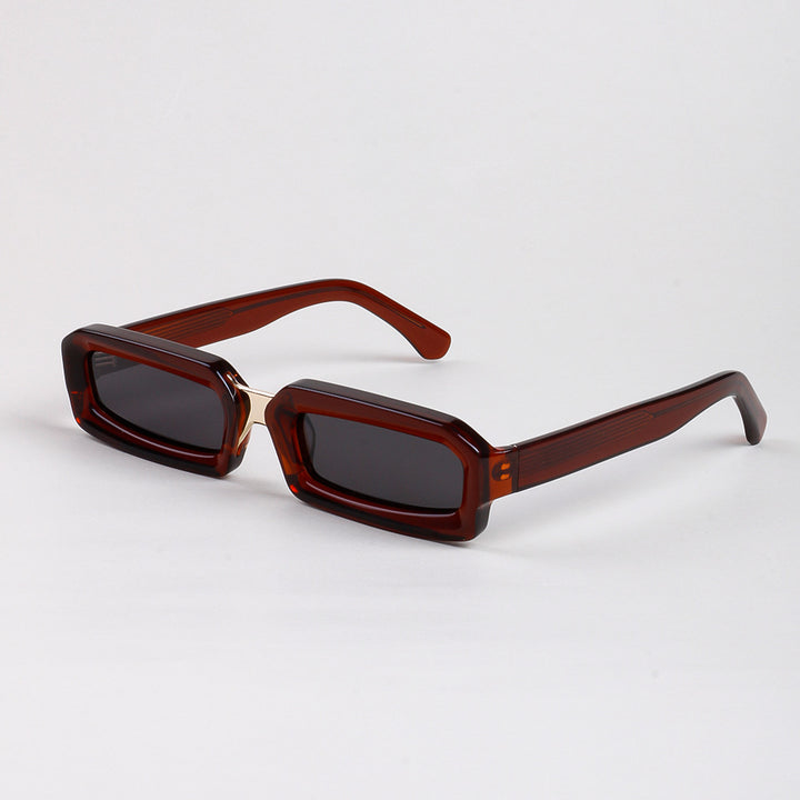 Damen stilvolle Sonnenbrille im modernen rechteckigen Design mit komfortablem Rahmen Karnz