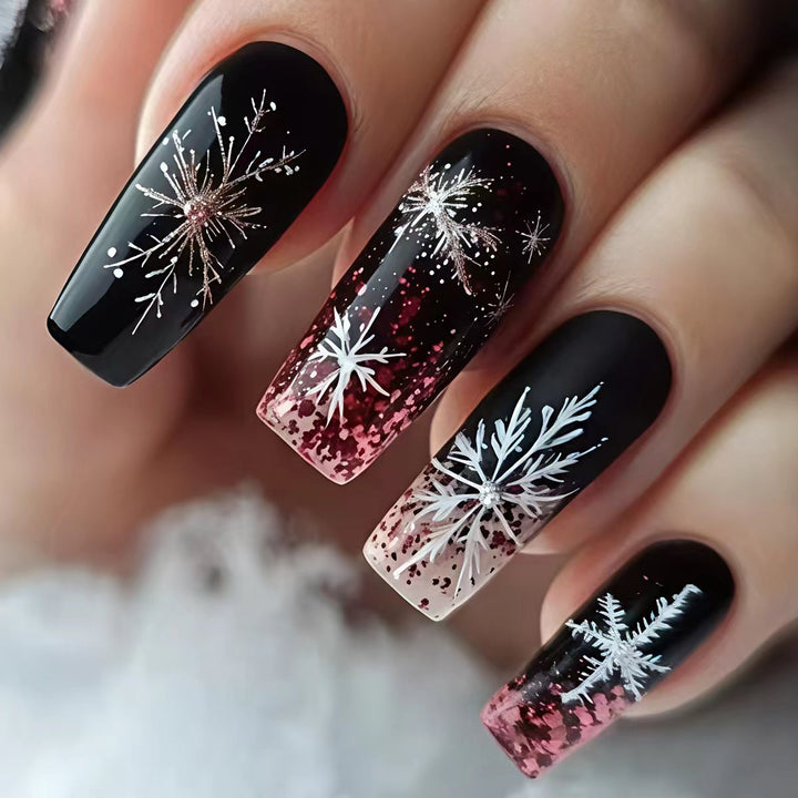 Winter-Themen Langanhaltende Nagelkunst Karnz