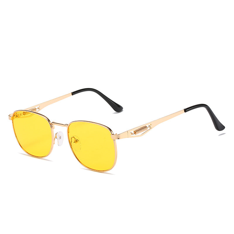 Damen Modische Pilotensonnenbrille mit hochwertigem Metallrahmen Karnz