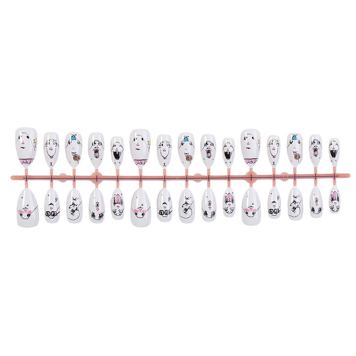 Kreatives Kunstnagelset mit verspielten Designs Karnz