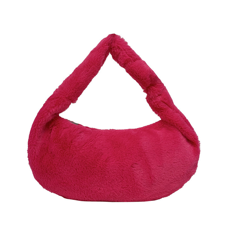 Weiche Plüsch Alltags-Handtasche