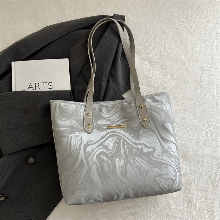 Stylische Marmor-Muster Tasche Karnz