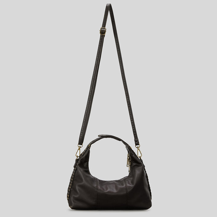 Geflochtene Handheld-Ledertasche