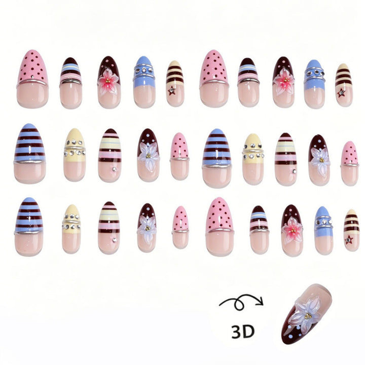 Künstlerisches 3D Skulptiertes Nagelset