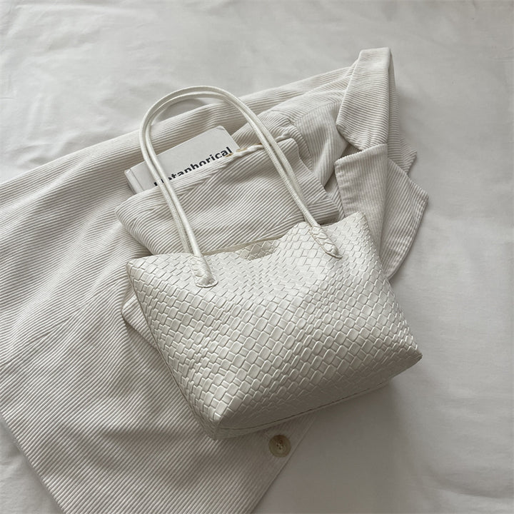 Gewebte strukturierte Handtasche