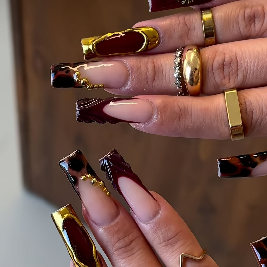 Glamorous Stiletto Press-On Nail Art Set Karnz