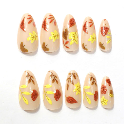Herbst-Themen Dekorative Presse-On Nail Enhancements Karnz