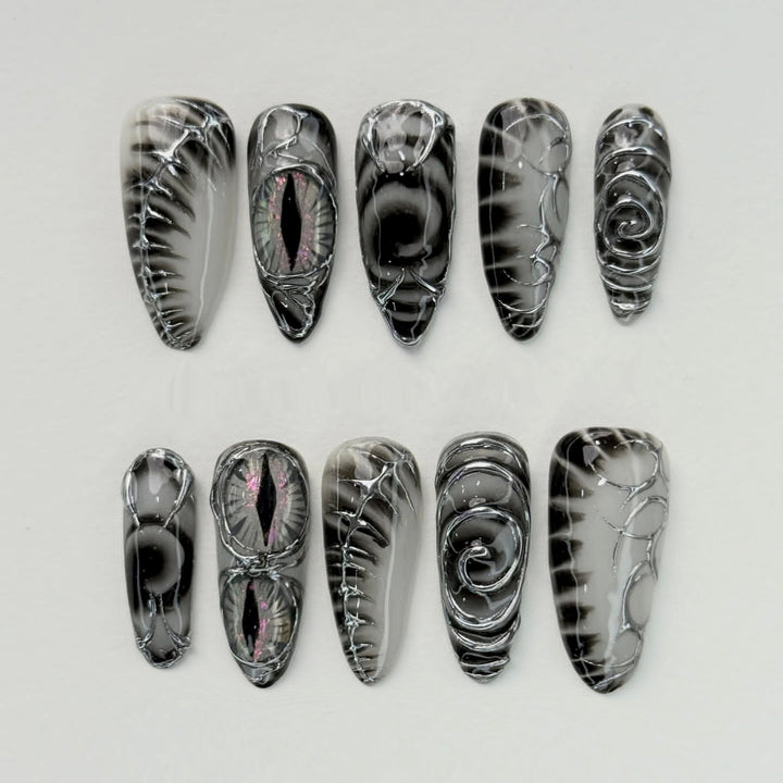 Gothic Fantasy Press-On Nagelkunst Set