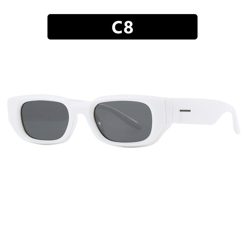 Damen modische Sonnenbrille mit innovativem, transparentem Rahmen und polarisierten Gläsern Karnz