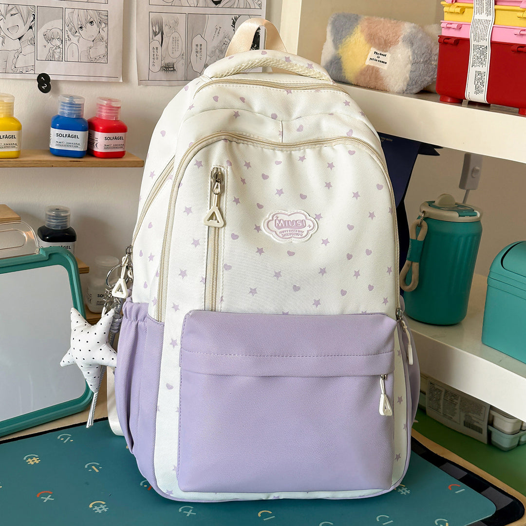 Sternenprint lässiger Rucksack Karnz
