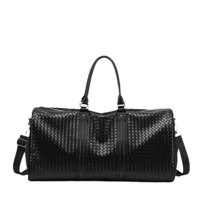 Premium gewebte Leder Wochenend-Duffel-Tasche Karnz