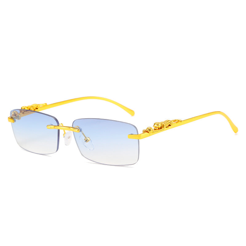 Damen modische Sonnenbrille mit kunstvollen Verzierungen Karnz