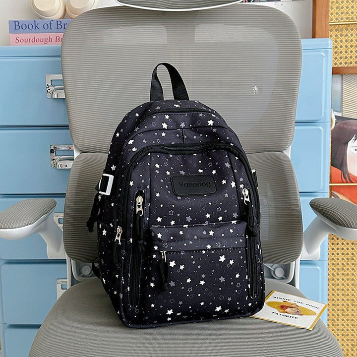 Stern-Druck Multi-Taschen Rucksack Karnz