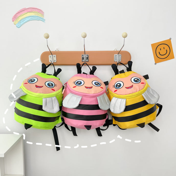 Plüsch-Rucksack mit Bienenmotiv und Praktischen Fächern Karnz